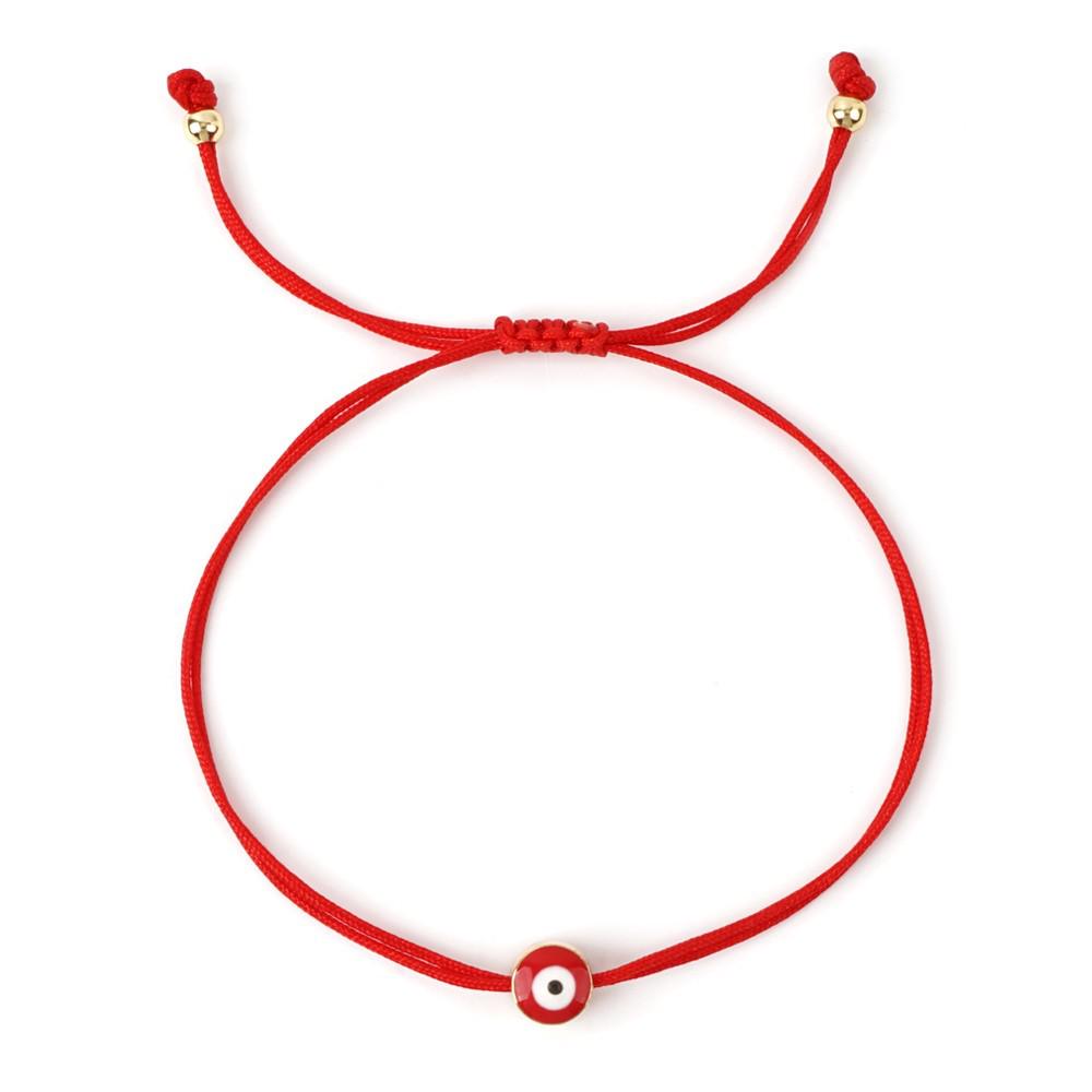 2025 Year of the Snake Lucky Red String Handmade Beaded Bracelet Set with Evil Eye for Couples