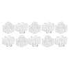 10pcs Coral Frag Rack Hex Holder Acrylic Transparent Base Stand Accessories for Aquarium Fish Tank
