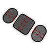 3Pcs Abdominal Patches Replacement Gel Sheet Electrode Pads Electric Muscular Stimulation Patch Excellent Conductivity Reusable