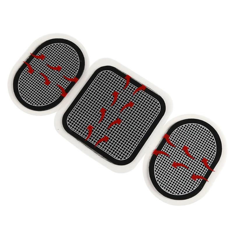3Pcs Abdominal Patches Replacement Gel Sheet Electrode Pads Electric Muscular Stimulation Patch Excellent Conductivity Reusable