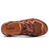 Summer Men's Sandals Handmade Mesh Breathable Casual Shoes