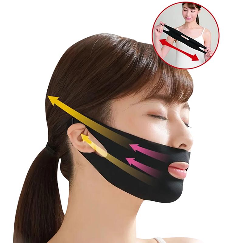 Beauty Face Sculpting V Shape Lifting Face Tightening Bandage Anti Wrinkle Ear Hanging Strap Band Sleeping Mask Beauty Health