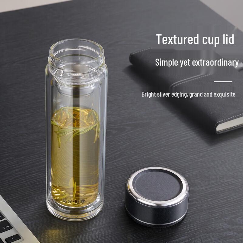 Fuguan Jianpai Double-Layer Glass Tea Infuser Bottle