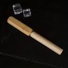 1PC Solid Wood Stainless Steel Long Ice Pick with Lid, Refrigerator Freezer Deicing Appliance, Single Fork Wooden Handle Ice Pick Ice Chisel Wine Set