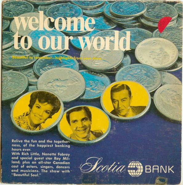 

7inch Record VARIOUS - Welcome To Our World MCS4676 Scotia Bank Canada Jazz Used