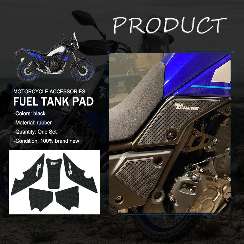 For YAMAHA Tenere 700 Rally T700 XTZ 690 T 700 Non-slip Side Fuel Tank Stickers Waterproof Pad Stickers Motorcycle Accessories