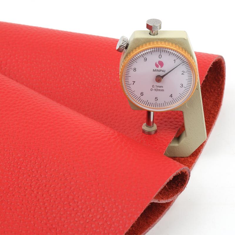 Genuine leather, big red lychee patterned top layer cowhide, whole sofa leather, car seat headboard leather fabric