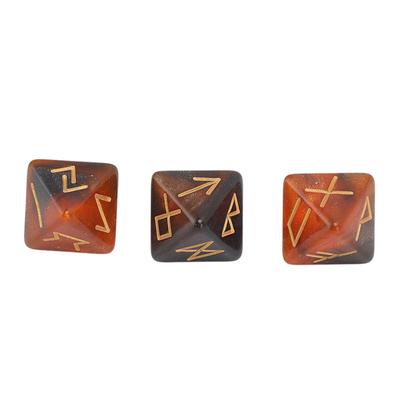 3Pcs Rune Würfel 8 Seitige Star Sky Mystic Lebendige Farben Astrologie Lernen Vorhersage Polyedrische Würfel