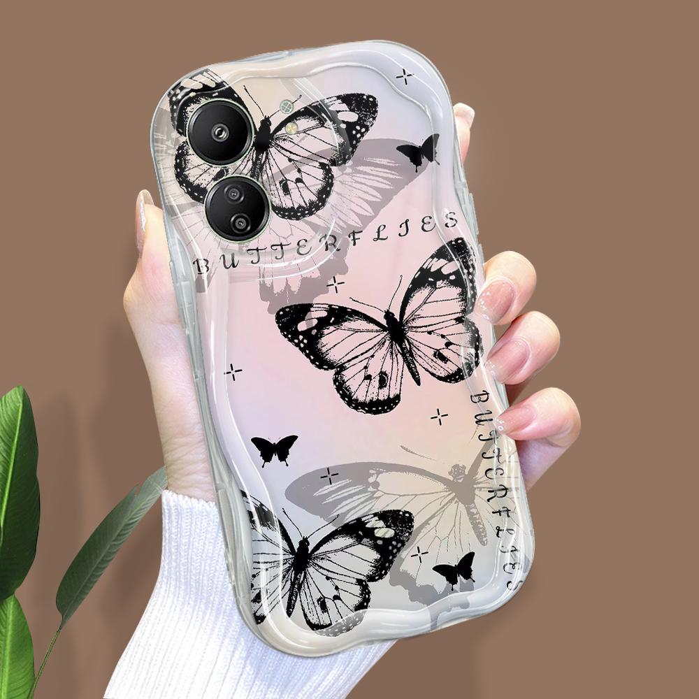 

Милый мультяшный узор, кремовая текстура, мягкий силиконовый чехол с волнистыми краями, чехол для телефона Xiaomi Redmi Xiaomi 11 Lite 5G NE прозрачный