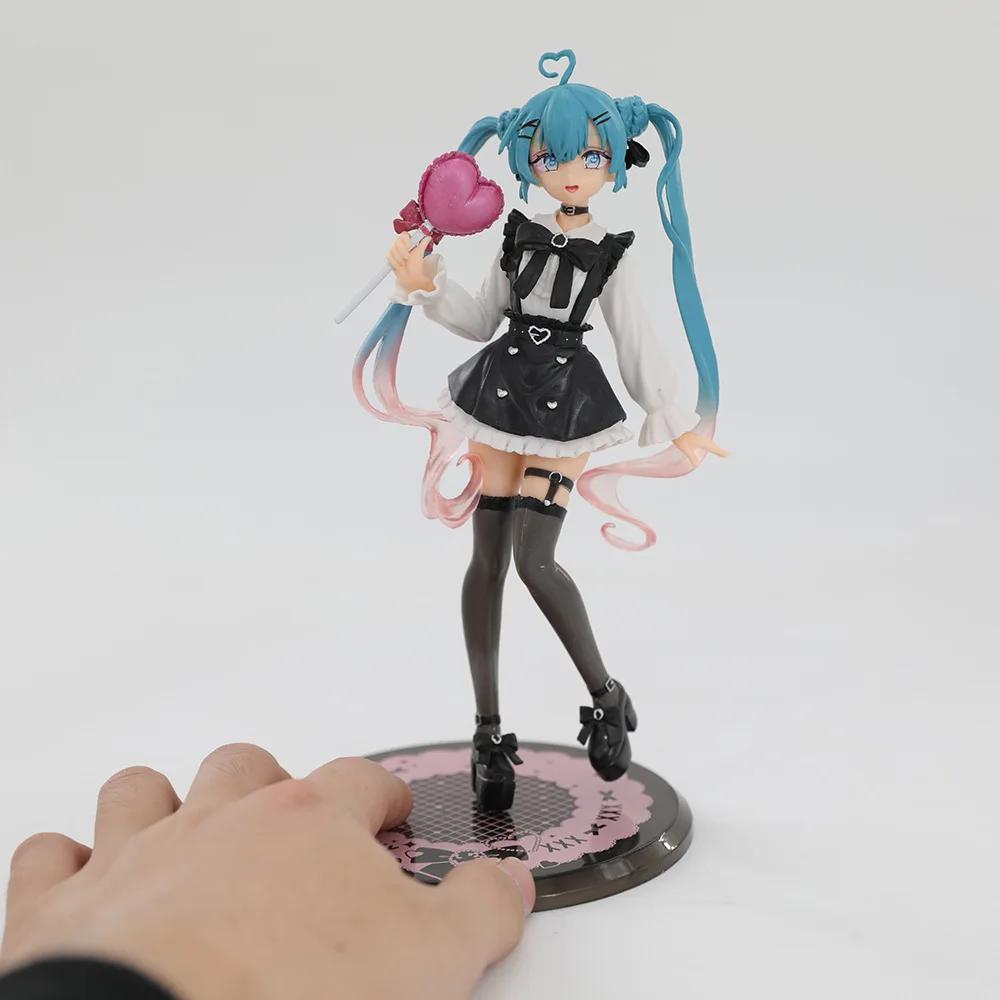 18cm Girl Hatsune Miku Anime Figure Fashion Subclture Miku Action Figure Room Decorations PVC Collection Model Doll Toys