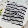 Korean geometric love square scarf women's summer 1116 new small fresh cotton and linen silk scarf neck decorative headscarf scarf