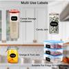 Jar Label Stickers, 64pcs - Blackboard Labels With Chalk Pen