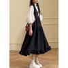 Retro Japanese V-Neck Strap Dress: Women's Korean Style, Loose Slimming, Plus Size Maternity Summer Fashion