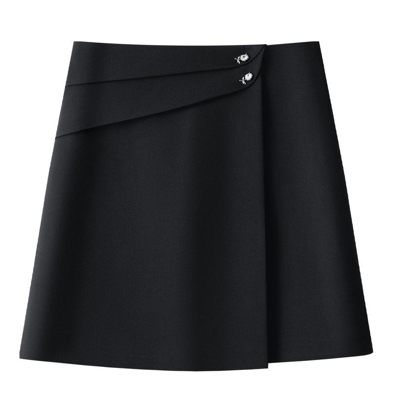 Women's White A-Line High Waist Midi Skirt - Spring 2025 Collection, Slimming and Bodycon Style