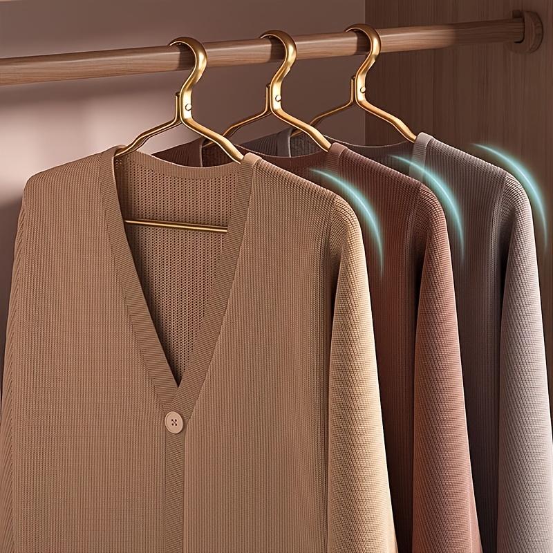 5pcs High-quality Aluminum Suit Hangers, Heavy-duty Metal Hangers, Suitable for Both Dry and Wet Use