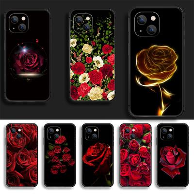 Red Fashion Rose Husă pentru telefon Coque pentru Iphone Xiaomi Mi Samsung Galaxy Redmi Note AS 11 12 13 14 15 22 23 24 5G Pro Plus Max Fe Ultra
