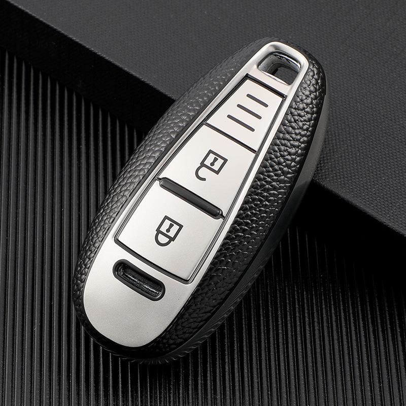 Kožený TPU kryt Smart Key Cover Case Bag pro Suzuki Baleno Ertiga Ciaz Ignis Kizashi Swift SX4 S-cross Vitars Protector Keychain