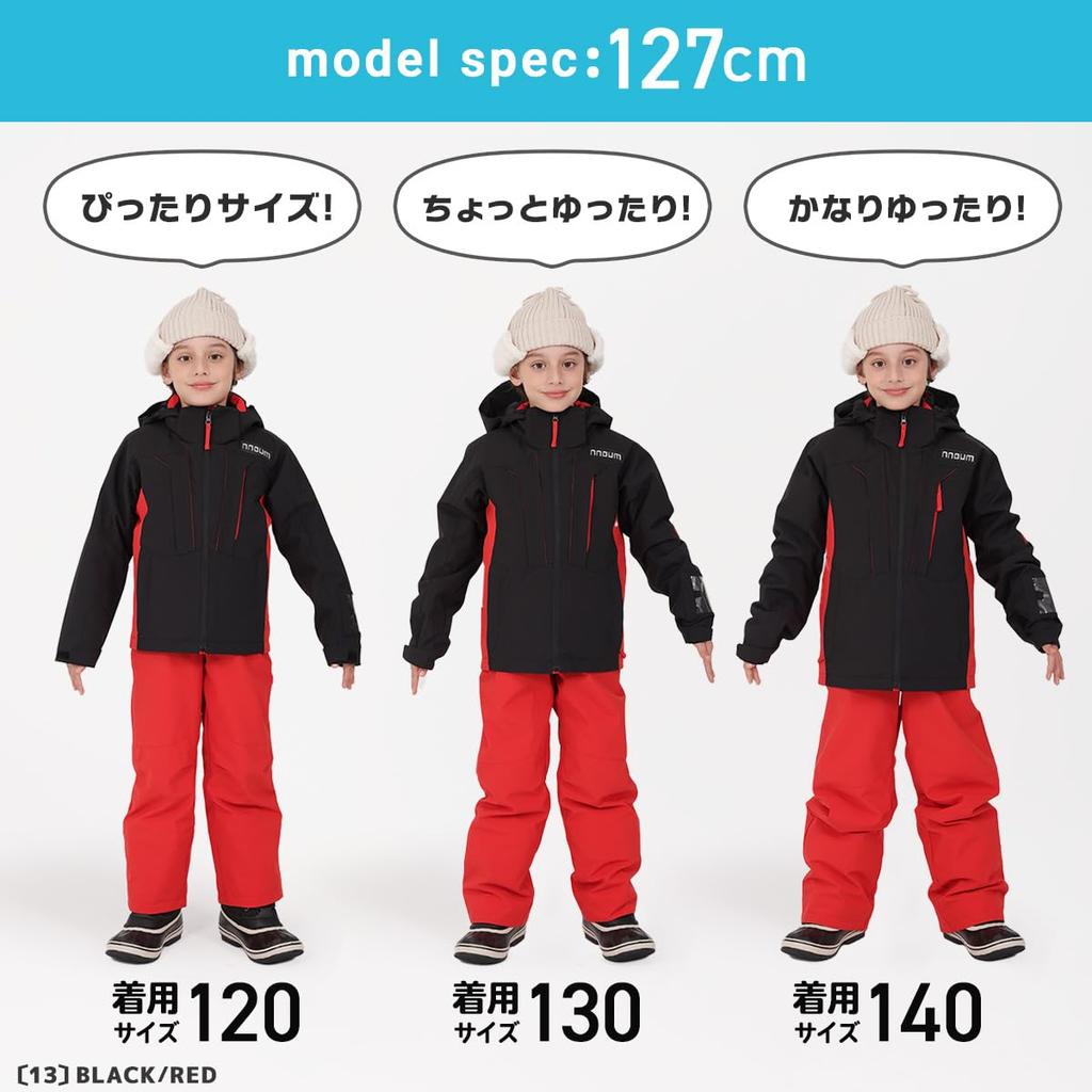NNOUM and Ski and Snowboard Wear Adjustable Top and Bottom Sizes and Warm and Suitable for 3 Years of Boys and Girls Kids' Juniors' Set, Set,