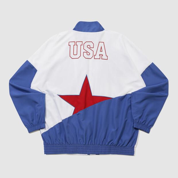 Umbro Tournament Usa Stand Neck Warm-Up Jacket Blue Ur211Cjk61