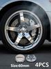 4Pcs ABS+Aluminum 60mm Emblem Car Wheel Hub Center Cap Car Parts For Chevrolet Cruze Captiva Lacetti Spark Aveo Orlando Camaro