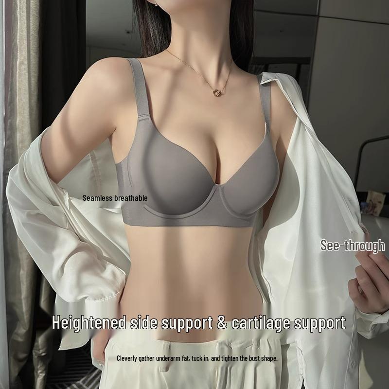 Seamless Full Cup Plus Size Lingerie: Enhances Small Bust with Lift, Side Support, and Anti-Sagging Features