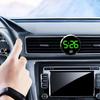 LED Car Round Clock Watch Luminous Automobiles Internal Stick-On Mini Digital Clocks Auto Ornament Car Accessories