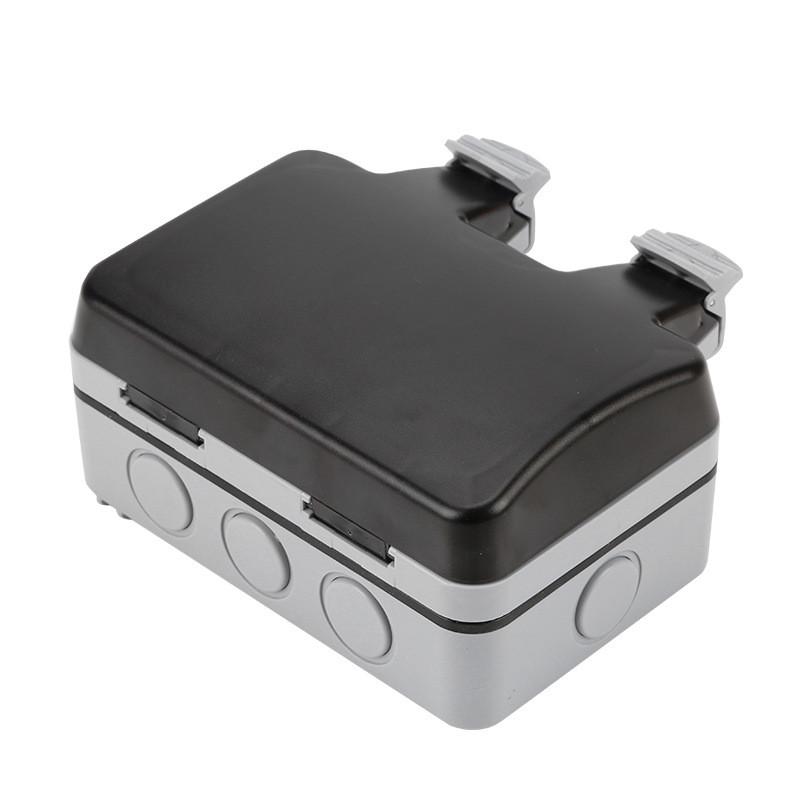 Boîtier Boîte de Commande Prise Étanche IP66 Extérieur Prise Extérieure Imperméable Prise de Chargement USB Protection contre les Fuites