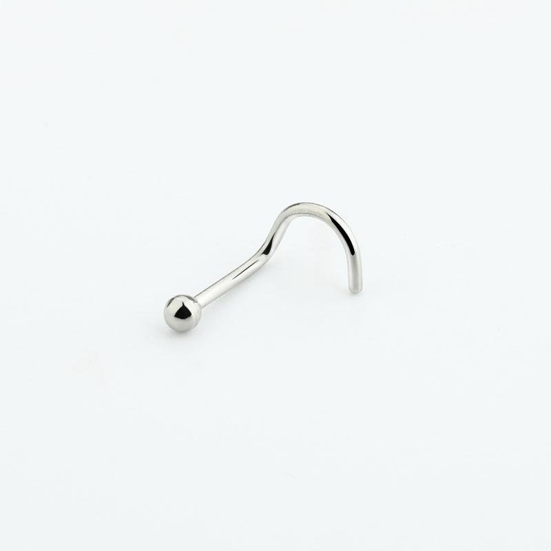 

Антиаллергенный пирсинг, кольцо в носу, аксессуары, шпилька для носа из нержавеющей стали, вакуумная гальваника, пирсинг, простой человеческий крючок, шарик 6mm