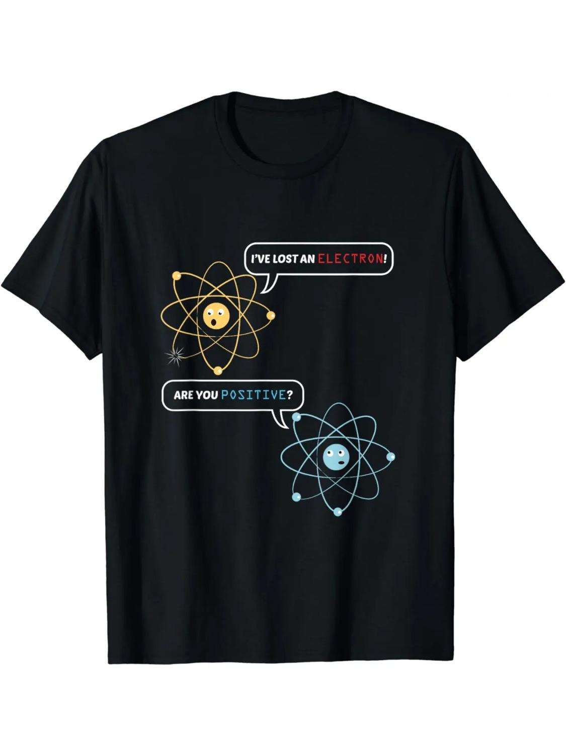 I Lost An Electron Are You Positive Chemistry Joke TShirt  Women Clothing  Graphic T Shirts  Vintage Clothes M