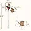 1pcs Christmas Solar Kettle Lights Garden Lawn Decorative Santa Claus Kettle Ground Lamp Solar LED Night Lights Outdoor Decor