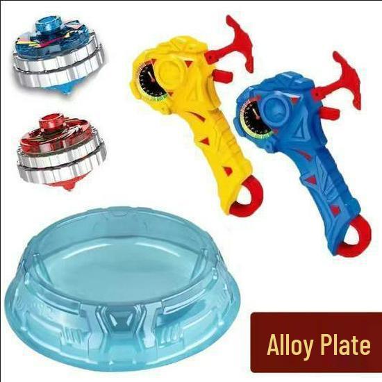 Free Shipping Dual Alloy Burst Gyro Toy - Magic Light Pull String Battle Gyro