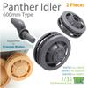 T-Rex Studio 1/35 WWII German Panther Tank 600mm Diameter Idler Wheels (Set of 2) (for Tamiya) Plastic Model Parts TR35074-3, Pre-Molded Color
