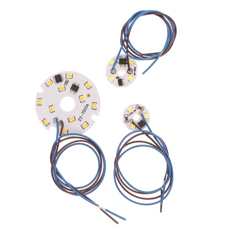 2W 3W 6W AC 220V Circular Pendant Light Renovation Patch Cold Warm White Lamp Beads For Bulb No Need Driver LED Chip