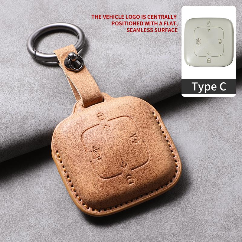 Car Key Case Cover For Zeekr 001 X FR 007 GT 009 Leather Car Remote Key Case Anti-Scratch Protector Shell Decorative Accessories
