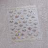 1 PCS 5D Glitter Light Pink Begonia Flower Nail Art Sticker Exquisite Design High Quality Decorative Decal Nail Sticker