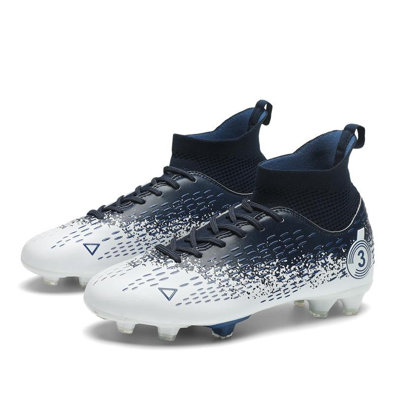 Training spike shoes men's and women's football shoes student sports shoes men's new high-top football shoes broken nails