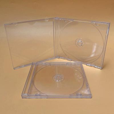 1Pcs Readstar Transparentné plastové jednodielne puzdro na disky Cd Case, zahustené Cd