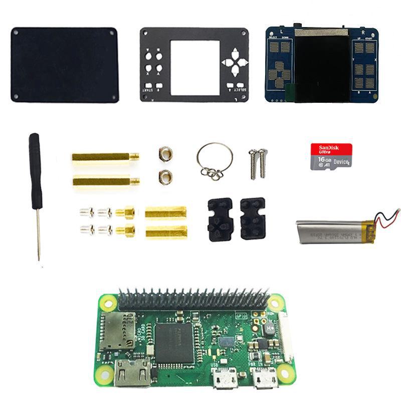 Raspberry Pi Zero W Gaming Console Kit with Speaker & 1.54" LCD Display