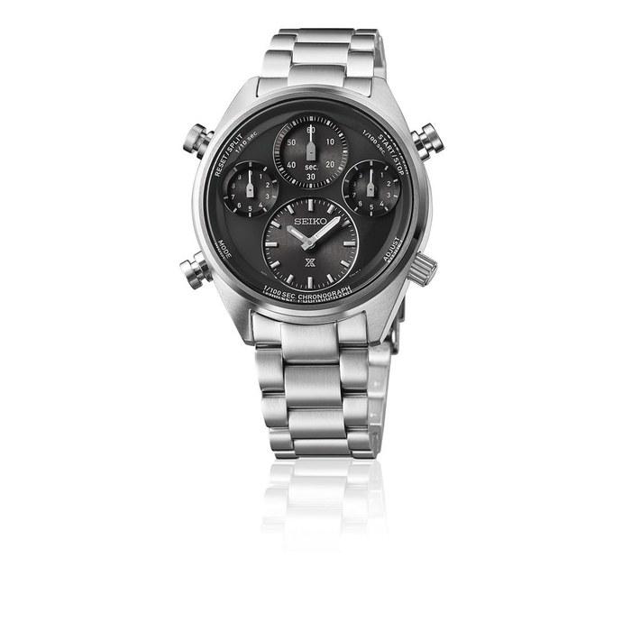Seiko Watch Prospex Speedtimer Solar Chronograph 1/100 Second Mens Black SBER003