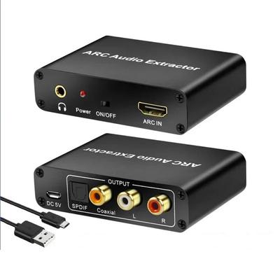 DAC SPDIF Coaxial RCA ARC Audio Adapter 192KHz L/R Coaxial SPDIF Jack ARC Audio Adapter Extractor Splitter 3.5mm Jack Output