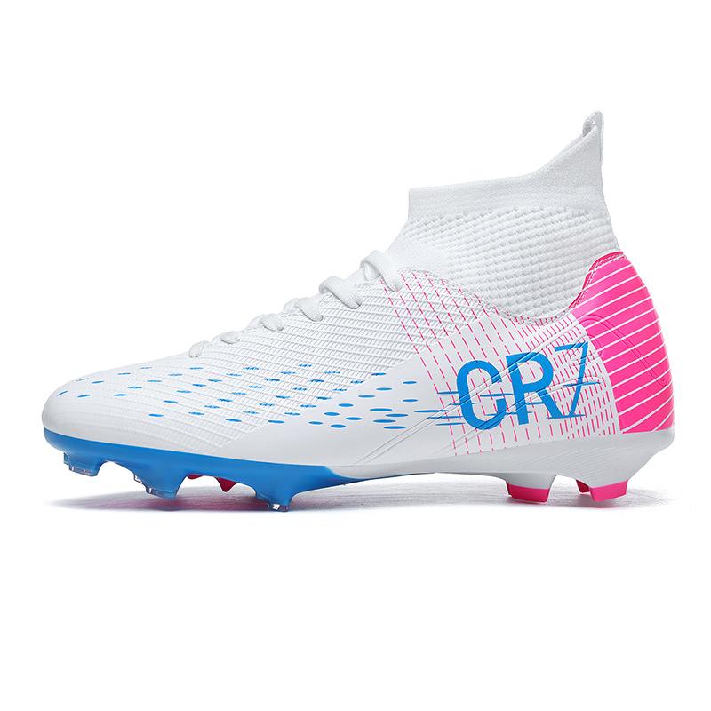 Cross-border High-Top Soccer Shoes for Youth, AG Long Studs, TF Studs for Primary & Secondary School Students.
