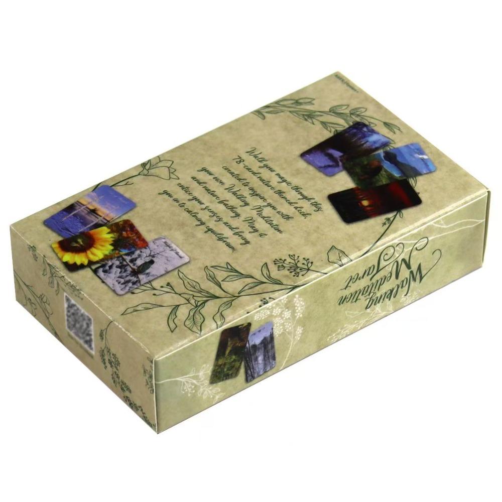 Medytacja w ruchu Tarot 10,3*6cm Łączy się z naturalnymi elementami każdego sezonu 78 sztuk kart tarota opartych na RWS