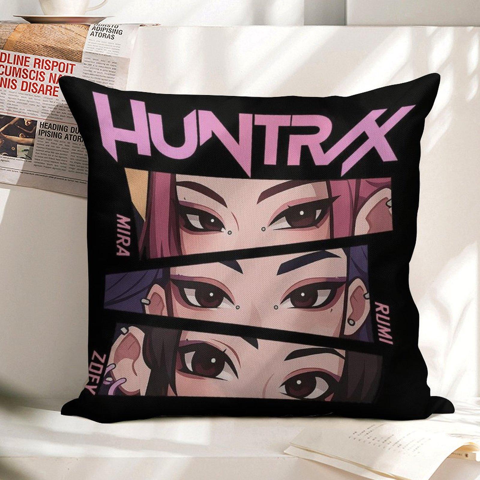 

Крутая наволочка для подушки Huntrix Girls Квадратная KPOP Охотники на демонов Мультяшная наволочка для дивана Гостиной Сна Ежедневного использования 18x18 45cmx45cm