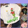 Grinch The Women Short Sleeve Tshirt Is This Joyyl Enough Print Christmas Tees