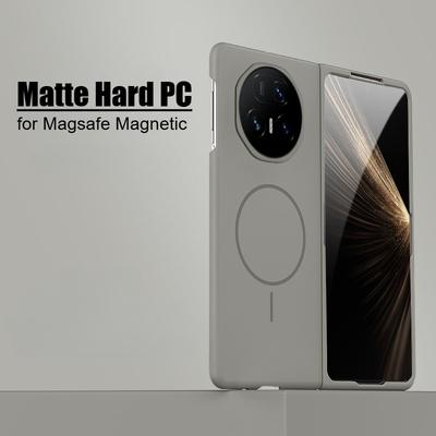 Magsafe itin plonas dėklas Honor Magic V5 Vs3 V3 Vs2 V2 matinio kieto PC belaidžio įkrovimo galinis dangtelis