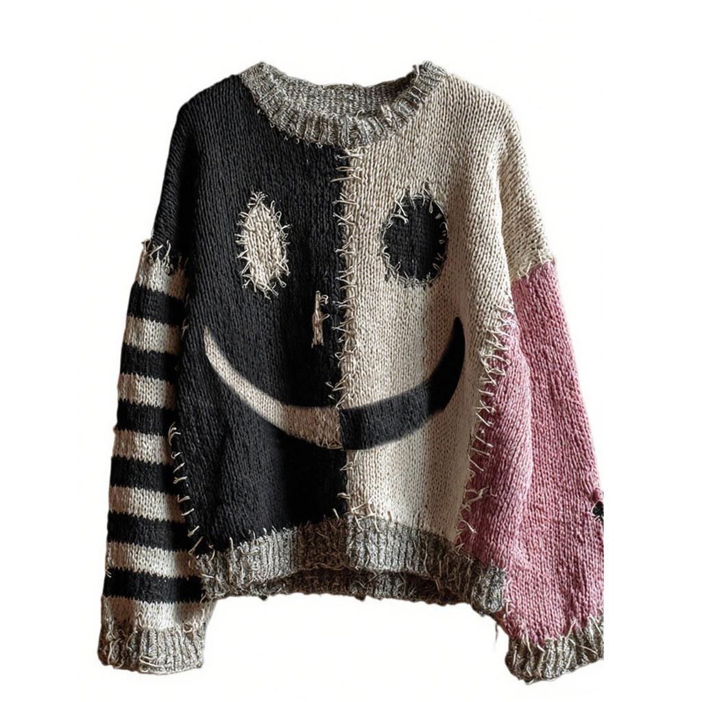 Men's Halloween 3D Printed Long Sleeve Top Round Neck Casual Sports Pullover