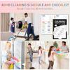 ADHD Cleaning Planner, Cleaning Schedule and Checklist, Undated Daily and Weekly Household Cleaning Checklist Planner, Organize Your Home To Keep