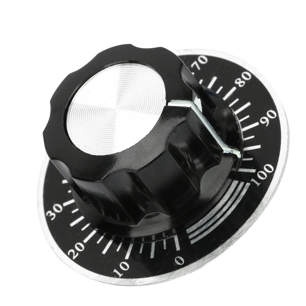 5PCS MF A03 Potentiometer Cap 6mm Potentiometer Knurled Knob Potentiometer Scale Plate  DIY Projects