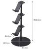 Yamazaki Game Controller Storage Rack, Black, Approx. W17 X D17 X H38.5cm, Smart, Charges Controllers While Placed, Controller Case, 5089