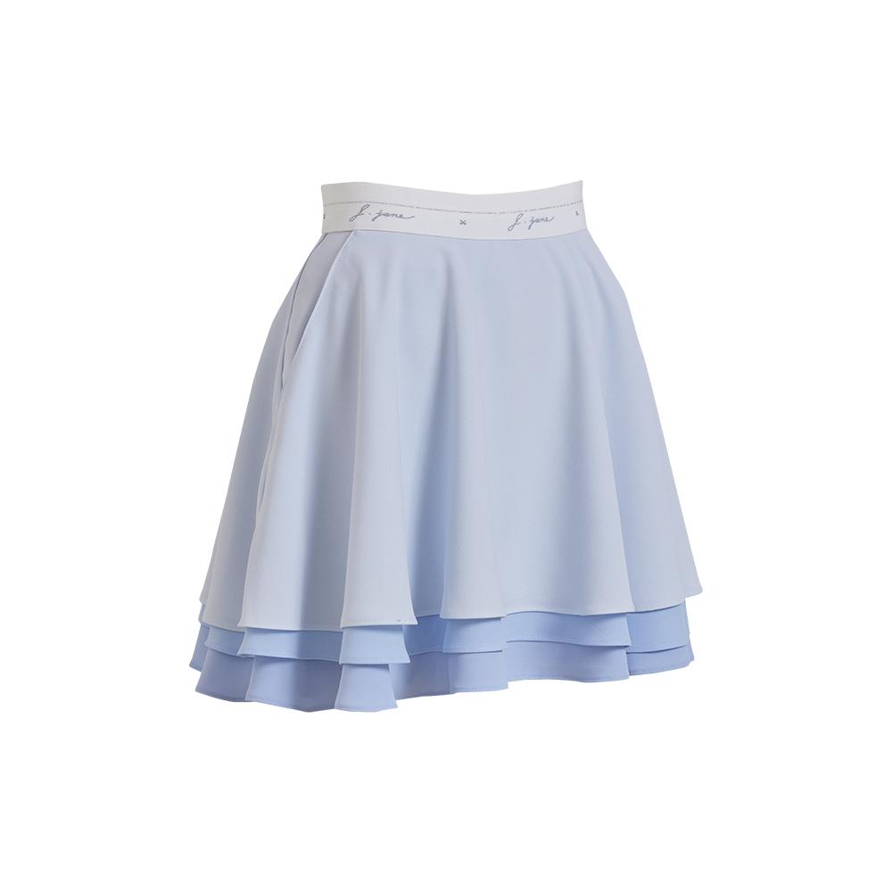 J Jane Tiered Flare Skirt (Skyblue)